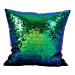 thumbnail image 3 of Saro 618.TE18S Coussin Réversible à Paillettes Sirène en Poly - Turquoise - 18 Po x 18 Po, 3 of 10