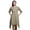 Brown, variant on Green Rose & Ranunculus Floral Printed Asymmetrical Kurti Tops For Women Indian Summer Dress Tunic XX-Large
