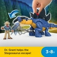 thumbnail image 3 of Imaginext Jurassic World Dominion Stegosaurus Dinosaur & Dr. Grant Poseable Figure Set, 3 of 7