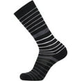 thumbnail image 6 of EnerWear 4 Pairs Women's Stripes Merino Wool Outdoor Hiking Trail Crew Sock Size: US 9-11/Shoe Size 4-10½, 6 of 8