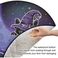 thumbnail image 3 of Cat Witch Hat Kitten Christmas Tree Mats Waterproof Tree Skirt, Happy Halloween Xmas Tree Stand Tray Mat Floor Protector Pad for Holiday Party Decoration, 28.3", 3 of 6