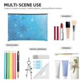 thumbnail image 4 of Hirioo Winter With Snowflakes for Paper Reusable Cosmetic Bag Zipper Encouragement Travel Pouch Toiletry Bag for Women Girls, 4 of 7