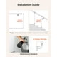 thumbnail image 4 of VEVOR Pasamanos de Escalera de Pared, Aluminio Galvanizado Negro, Diámetro de Tubo 32 mm, para Interior y Exterior, Pasamanos Industrial para Escalones, Balaustre de Seguridad, 2130 x 84 x 128 mm, 4 of 9