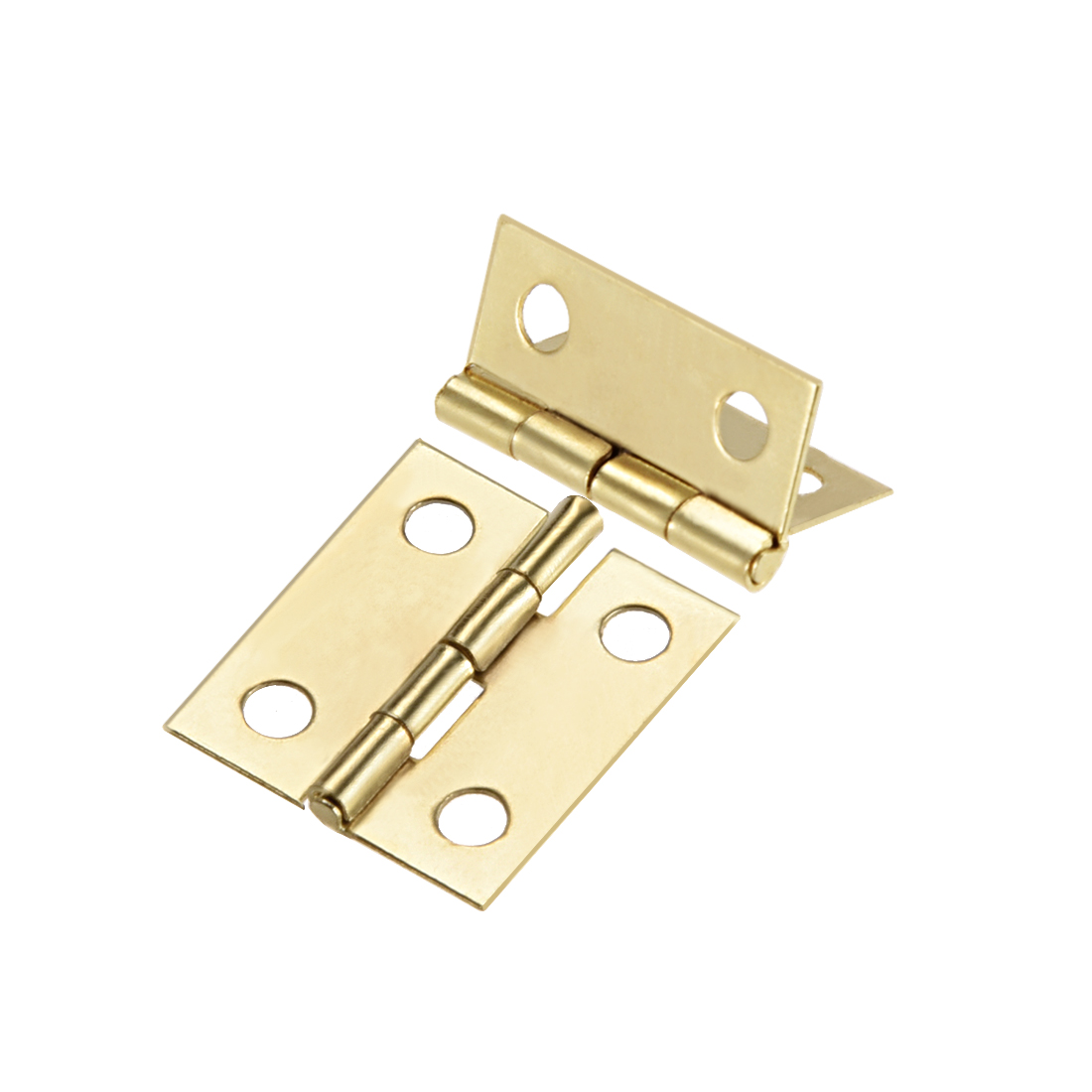 0.7" Small Hinge Jewelry Case Wooden Box Hinges Fittings Golden Plain