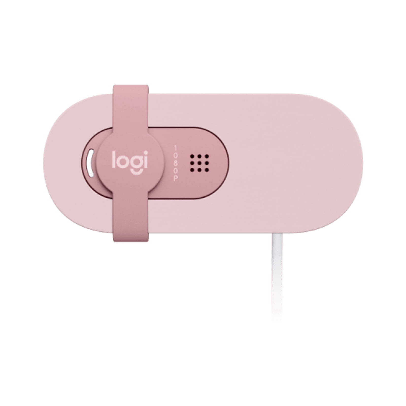 Logitech BRIO 90 Wired HD Webcam, 60 fps/1080p Live Streaming Camera with Auto Light Balancing, Integrated Privacy Lens Cap, Built-in Microphone, Black white  pink