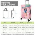 thumbnail image 6 of Travel Luggage Cover Suitcase Girl Protector Storage Fits 18-32 Inch Luggage Flower Luggage Protector Wheel Covers Patterned Travel with Pocket Elastic Luggage Anti-scratch Suitcase Cover L, 6 of 6