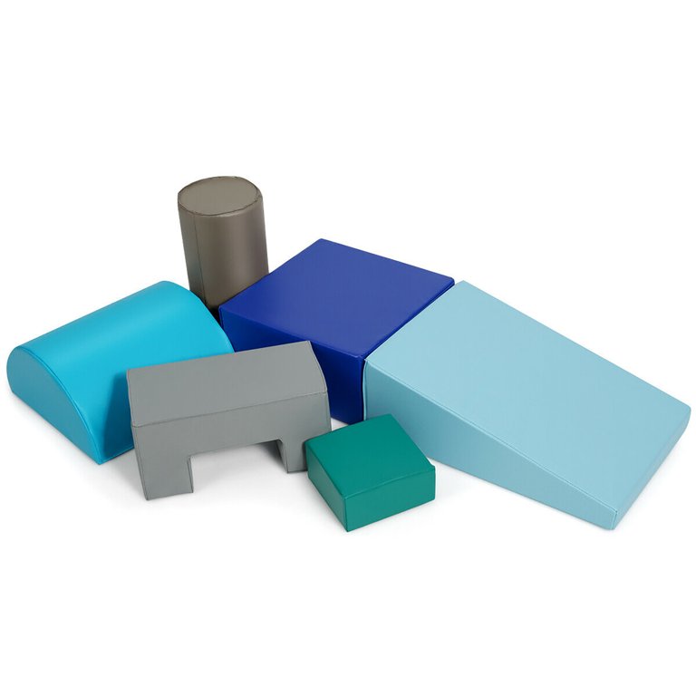 Costway Activity Climber Play Set - 6 Piece Indoor Soft Foam