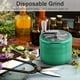 thumbnail image 4 of Herb Rotation Grinder Tea Hojas de té Vanilla Muela Herramienta Zinc Aleación Mano Trituradora Gran Capacidad Cocina Gadget Home Suministros Verde Kearding HA011038-05, 4 of 7