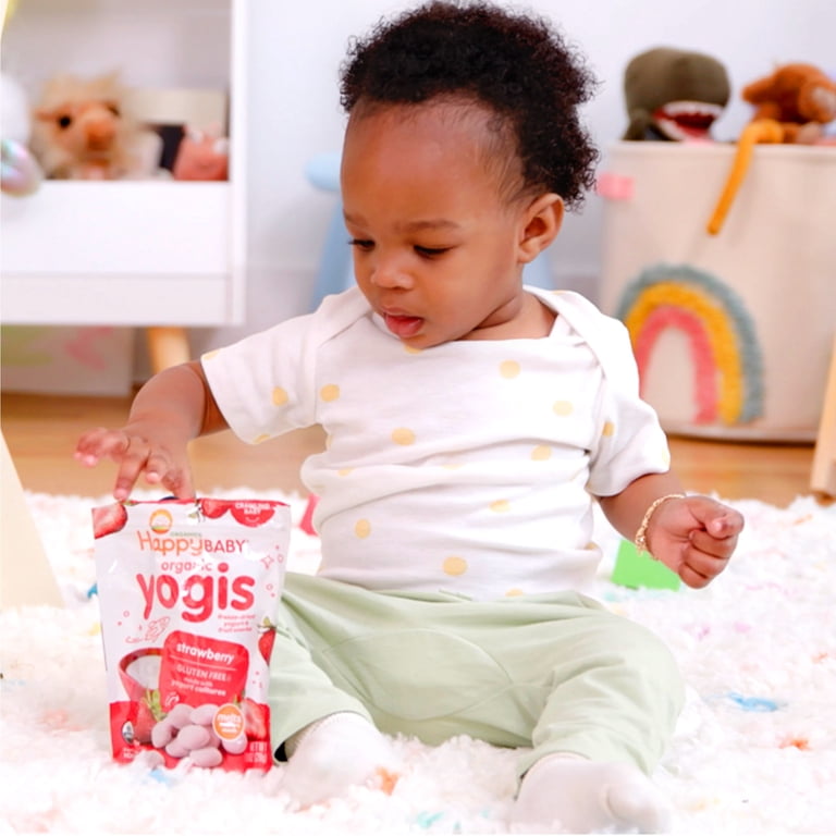 Happy Baby Organics Greek Yogis, Strawberry Banana & Greek Yogurt
