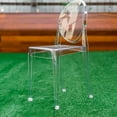 thumbnail image 3 of Heavenly Collection Clear Plastic Armless Chair, 3 of 9
