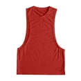 thumbnail image 5 of Mens Workout Tank Tops Lightweight Sleeveless Cut Off Shirts Muscle Gym Shirts Summer Quick Drying Tshirts Wine, Size XXL, 5 of 8