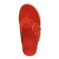 thumbnail image 6 of Vionic Women's Uptown Marin Toe Post Sandal Cherry Tomato Nubuck 9.5W, 6 of 10