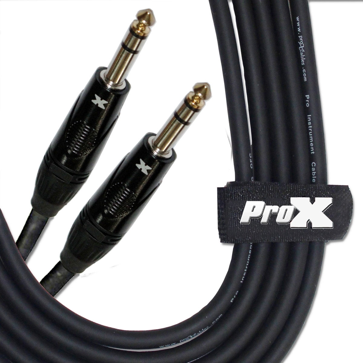 ProX XC-TRS03 3' 1/4" TRS-M to 1/4" TRS-M Balanced High Performance Audio Cable