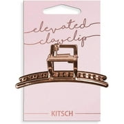 Kitsch Metal Claw Hair Clip Accessory for Women, Bar Claw Clip (Rose Gold)