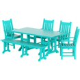 thumbnail image 2 of Ensemble Table à Manger et Chaises 6 Pcs avec Banc de Salle à Manger, 2 of 4