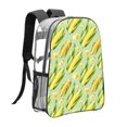 thumbnail image 3 of Kdxio Fresh Sweet Corn Clear Backpack, Transparent Bookbag for School for Women Men, Capacity Clear Bag for College, Travel, 3 of 7