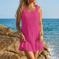 thumbnail image 4 of Iyufng Swimsuit Coverup for Women Bikini Cover Up Dresses Adjustable Ties Beach Dress, 4 of 7
