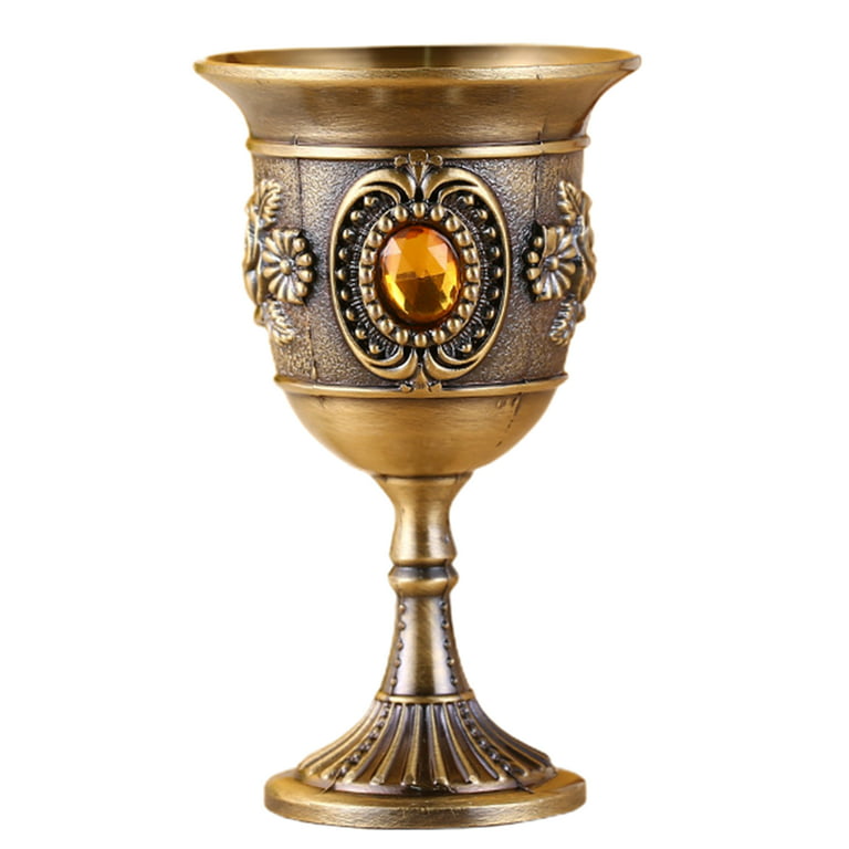 Grandest Birch 20ml Wine Cup Vintage European Style Zinc Alloy Beverage  Goblet Champagne Glass for Bar Retro Style Multi-use Eye-c