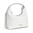 thumbnail image 4 of Michael Kors Women's Ember Small Pebbled Leather Top Zip Satchel Crossbody Bag (Optic White), 4 of 6