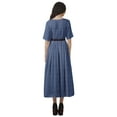 thumbnail image 6 of Moomaya Printed Short Sleeve Dress Pleated Women Plus Size Casual Work Dress, 6 of 6