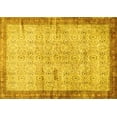 thumbnail image 1 of Ahgly Company Machine Washable Indoor Rectangle Oriental Yellow Traditional Area Rugs, 6' x 9', 1 of 4