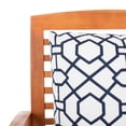 thumbnail image 3 of SAFAVIEH Outdoor Collection Pate 3-Piece Bar Table Bistro Set Natural/Navy/Navy, 3 of 7