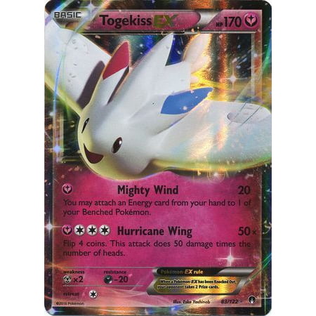 XY BREAKpoint Played 83/122 Ultra Rare Togekiss-EX Pokemon
