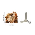 thumbnail image 3 of romoty Cute Ghost Reading Book Wooden Tabletop Decor Ornament, 5.91 x 5.51 Inches Ghost in Armchair Figurine Sign with Stand for Halloween Bookshelf Decor, 3 of 6