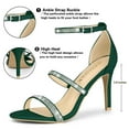 thumbnail image 2 of BLISSFUL STEP Women's Rhinestone Ankle Strap Heel Sandals, 2 of 5