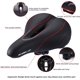 thumbnail image 2 of Sillín de bicicleta ergonómico y elástico Asiento de bicicleta transpirable con cojín hueco transpirable Acolchado de espuma Asiento cómodo para MTB/Bicicleta con suspensión de amortiguador JAMW Sencillez, 2 of 5