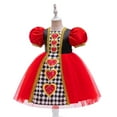 thumbnail image 2 of Red Hearts Queen Costume with Accessories for Girls Halloween Christmas Cosplay Dress Up, 8-9Y, 2 of 8