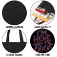 thumbnail image 3 of Funny I'm Just Here For The Boos Costume Goth Men Women Halloween Canvas Bag 1Pc, 3 of 5