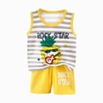 thumbnail image 3 of Gerichy Toddler Boy Clothes Summer Outfits Cotton Short Sleeve T-Shirt & Shorts Set 0 6 12 18 24 Months 2T 3T Baby Boys Outfit, 3 of 7