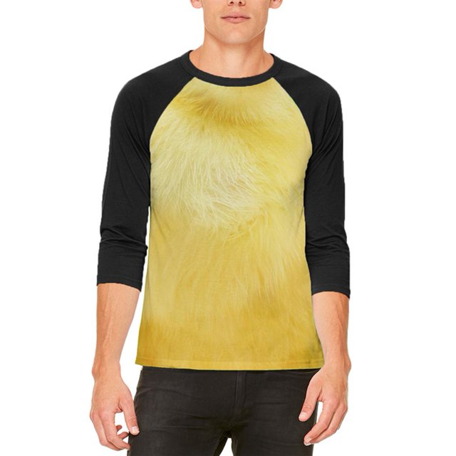 T-shirt Raglan pour Homme avec Costume de Bébé Poulet d'Halloween