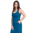 thumbnail image 6 of Scoop Neck Sleeveless Maxi Dress with Pockets, 6 of 11