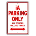 thumbnail image 1 of SCION IA Parking Only All Others Will Be Towed Ridiculous Funny Novelty Garage Aluminum Sign 18"x24" Plate, 1 of 1