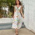 thumbnail image 3 of Happy Passover Dress Fashion Boho Beach Long Dresses Female Party Printed Maxi Dress, 3 of 9