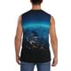 thumbnail image 4 of Fotbe Planet Earth Men's Camiseta sin Mangas Estampada para Hombres, Playera Casual para Gimnasio, Entrenamiento, Playa-3X-Large, 4 of 7
