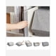 thumbnail image 3 of SONGMICS Juego de 4 Cajas de Almacenamiento con Tapas, Cubos de Almacenamiento con Cierres Magn&eacute;ticos, Apilables, Marco de Metal, para Ropa, Libros, Gris MRLB22GY, 3 of 9