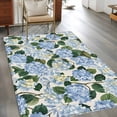 thumbnail image 3 of 3'x5' Area Rugs, Blue Spring Floral Indoor Outdoor Area Rug for Living Room Bedroom, Watercolor Flowers Pastoral Washable Bathroom Rugs Kitchen Floor Carpet Mats Home Decor Aesthetic, 3 of 8