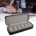 thumbnail image 4 of Viccilley Watch Box 6 Slot PU Leather Watch Storage Case Organizer Display Box Separated Compartments, 4 of 7