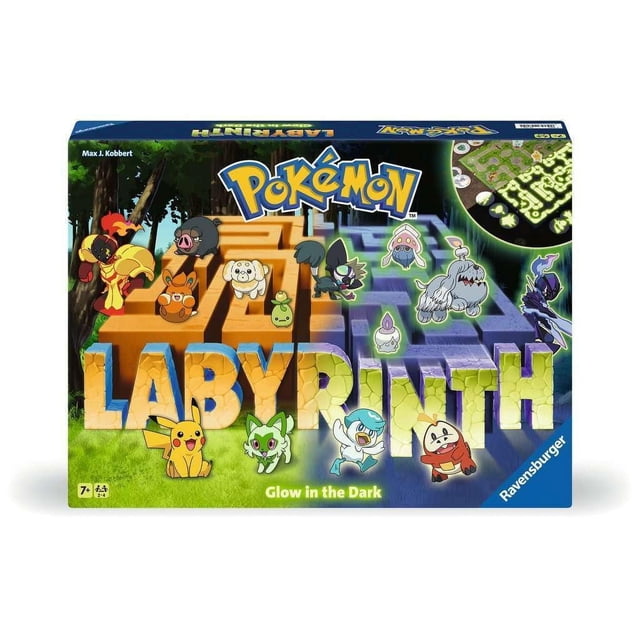 Juego de mesa Ravensburger Pokémon Labyrinth Glow in The Dark