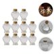 thumbnail image 2 of 10pcs Clear Botellas de deseos Forma de corazón Deseando botellas transparentes de deseos de deseos, 2 of 7