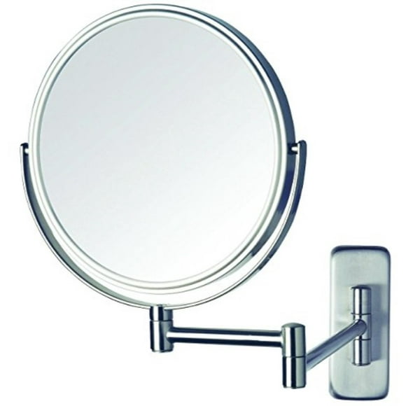 Jerdon JP7506N Miroir de Maquillage 8 Pouces avec 5x Grossissement Finition Nickel