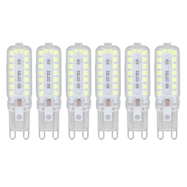 Bombillas LED G9, Ahorro De Energía Regulable De 6 Bombillas LED Para Paisaje Para Lámpara De Armario De Pared ANGGREK Otros
