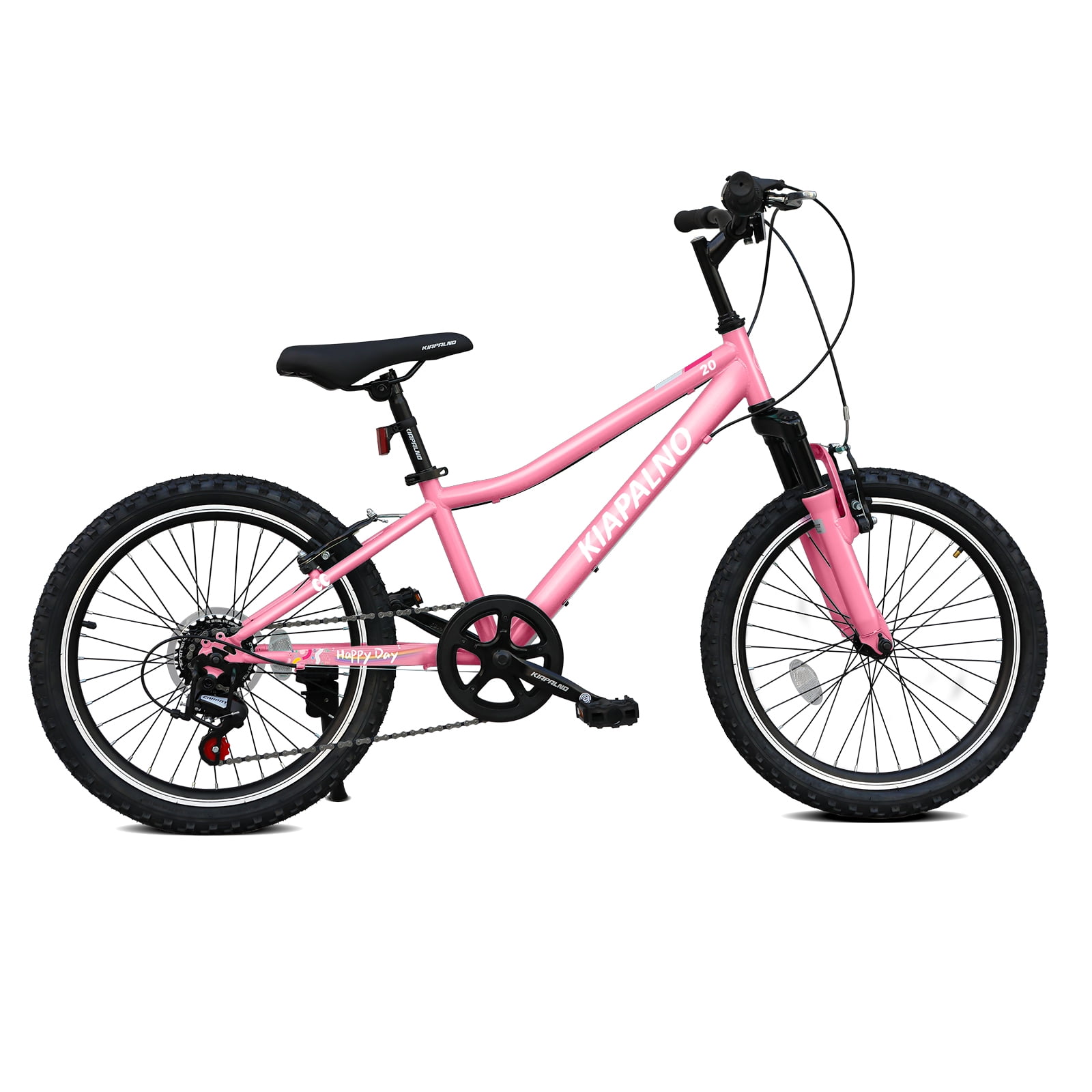20 inch Mountain Bike, 7-Speed Adult Dual-Suspension Mountain Bicycle with Sturdy Steel Frame, Excellent Twist Shifting, Dual Handbrake & Adjustable Seat for Men Women