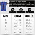 thumbnail image 4 of Reflective Vest Class 2 Safety Vests ANSI with 5 Pockets Zipper High Visibility Construction Uniform, 4 of 4