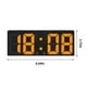 thumbnail image 3 of Reloj despertador digital Simples LED con pantalla digital grande, reloj despertador de moda, totalmente funcional, para escritorio, mesita de noche, estudio, cocina, reloj con marco blanco. Reloj des, 3 of 7