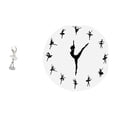 thumbnail image 1 of Figura decorativa de bailarina para escritorio, reloj de pared o decoración del hogar u oficina, hecha de resina. Ideal como regalo de cumpleaños., 1 of 8