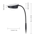 thumbnail image 4 of Muyoka Luz de pared solar Luz de cerca solar decorativa para exteriores Luz de camino Luz de jardín Lámpara de paisaje Luz de estaca solar / Luz de pared / Luz colgante para patio trasero de césped Muyoka Hogar, 4 of 7